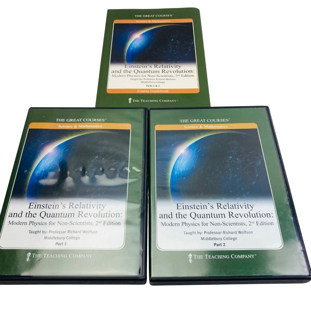 The Great Courses Einstein's Relativity & The Quantum Revolution DVD Book Set *
